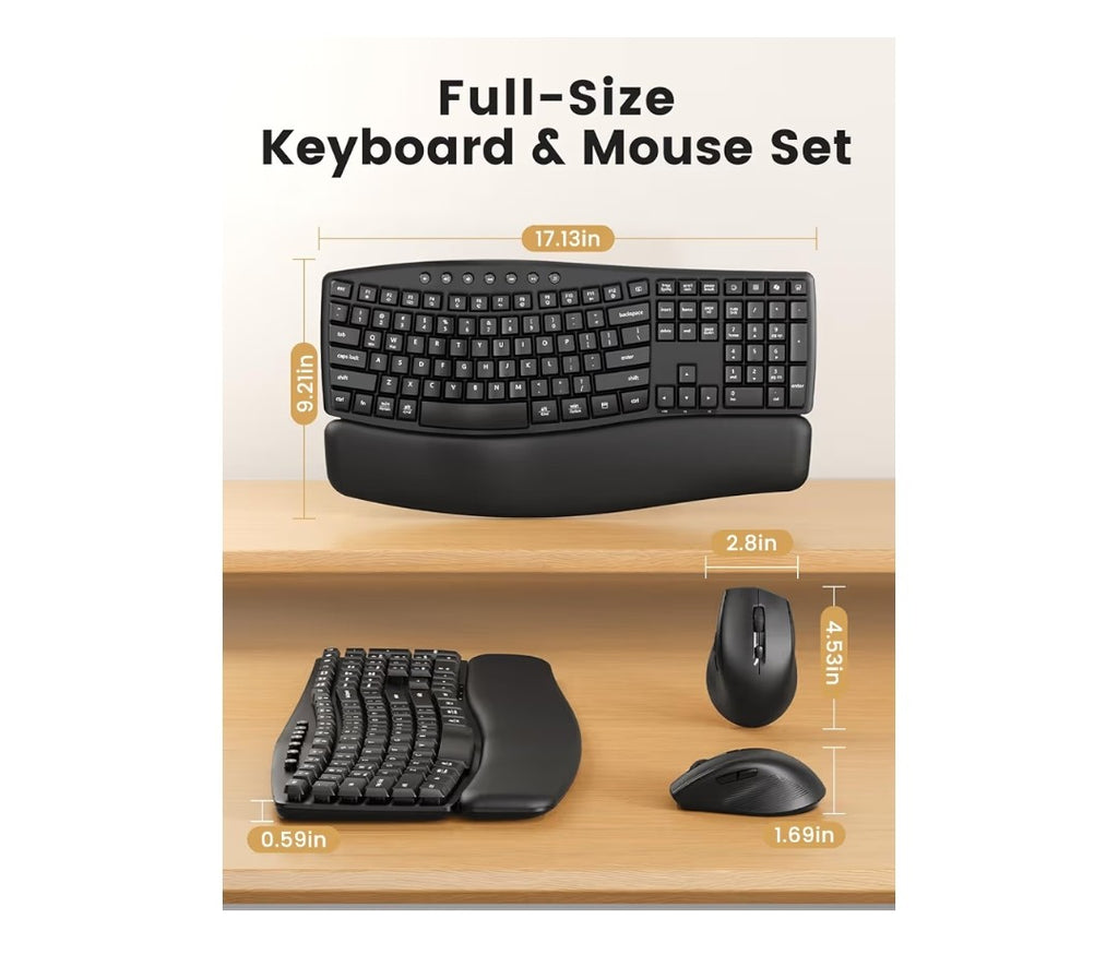 Sablute Wireless Keyboard and Mouse Combo