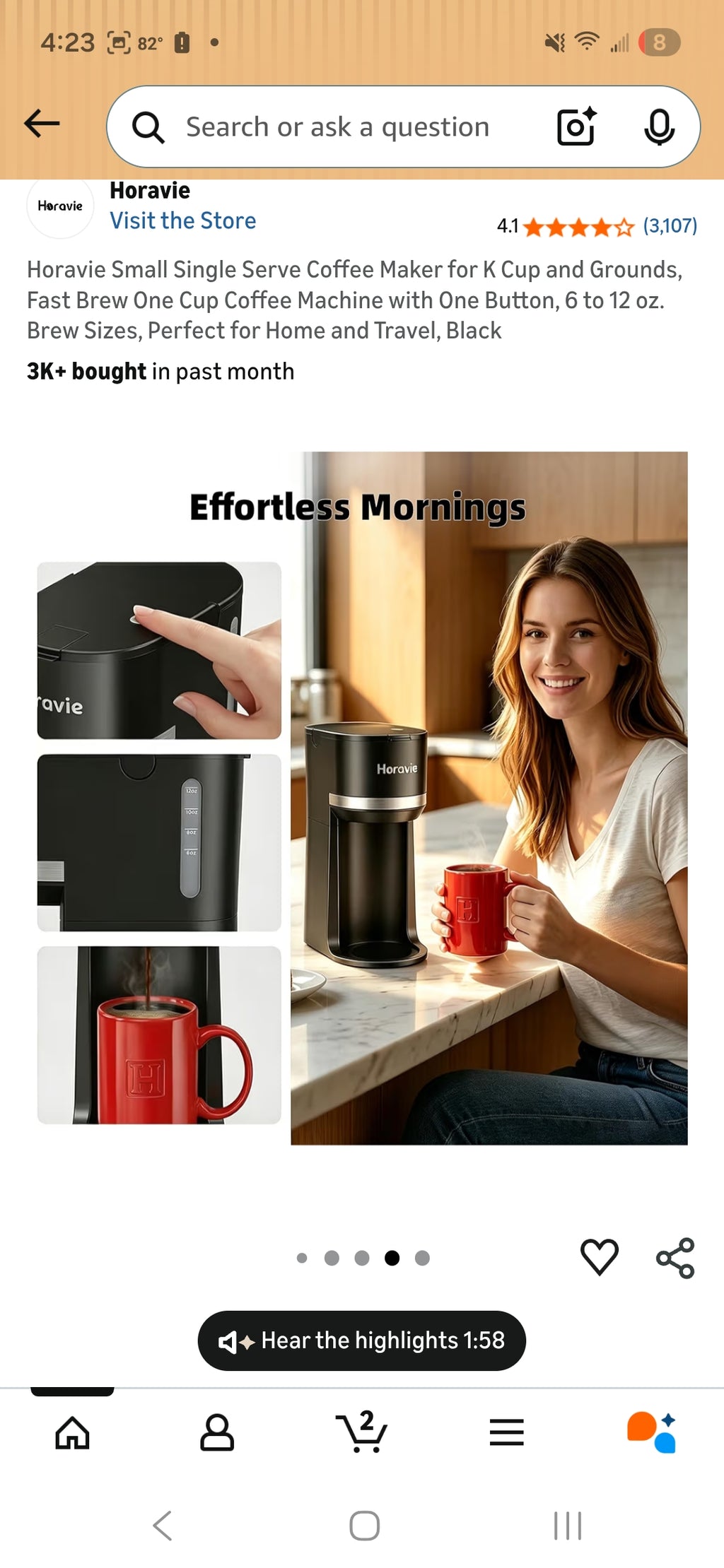 Horatio Single Serve Coffee Maker