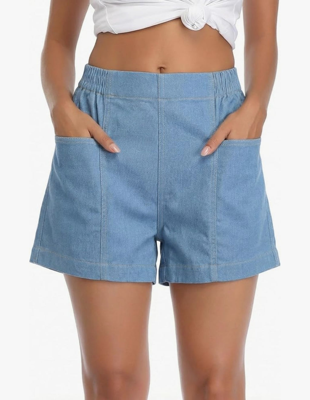 Fuinloth Denim Shorts (Size 2XL)