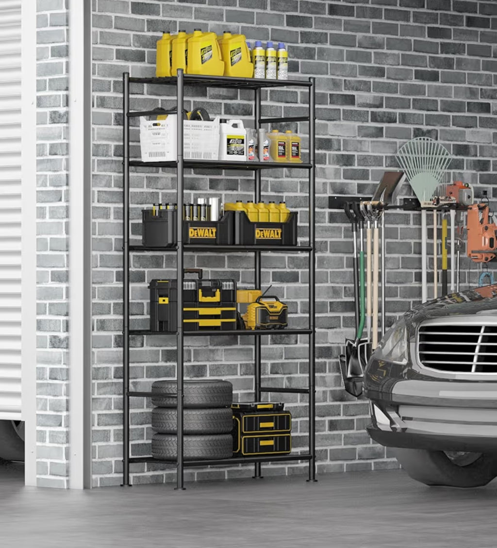 Storage Shelves - 5 Tier Shelf Organizer, Heavy Duty Shelving