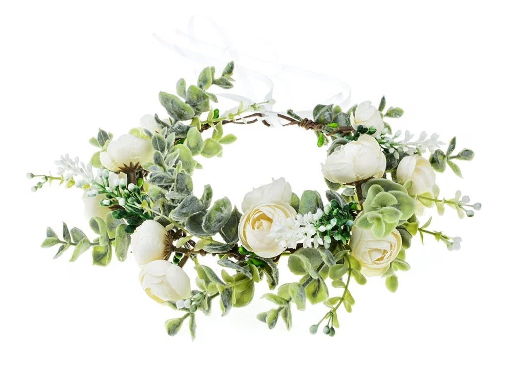 Vividsun Wedding Bridal Green Leaf Flower Crown.