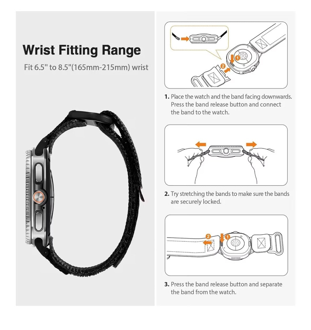 Nereides Nylon Sport Band for Samsung Galaxy Watch 8