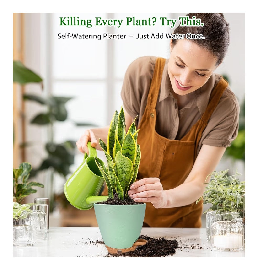 Fielda Self Watering Pots