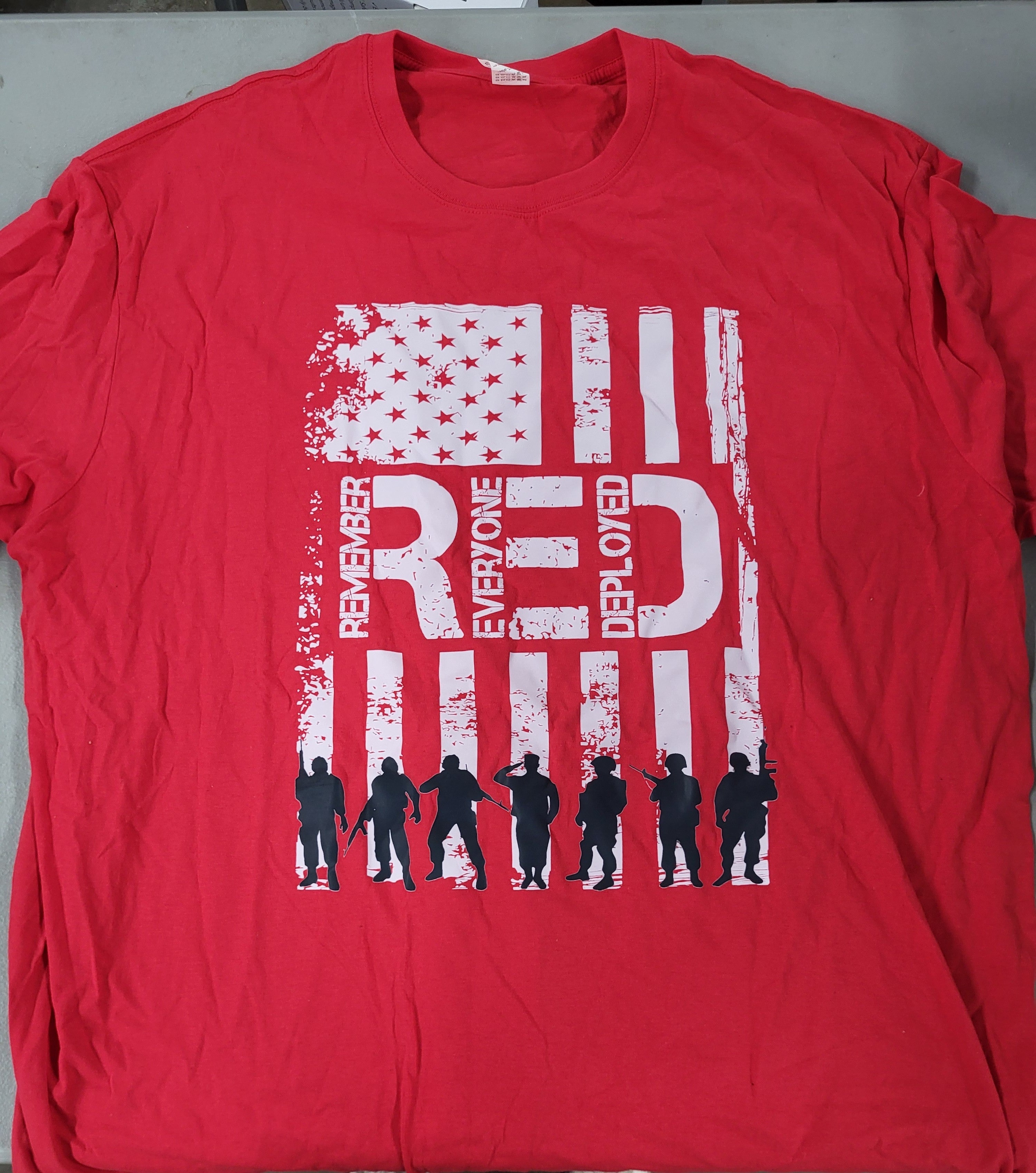 R.E.D. Remember Everyone Deployed t-shirt (Size 3XL)