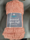 Jacquard Super Soft Throw Blanket 50x60 inches