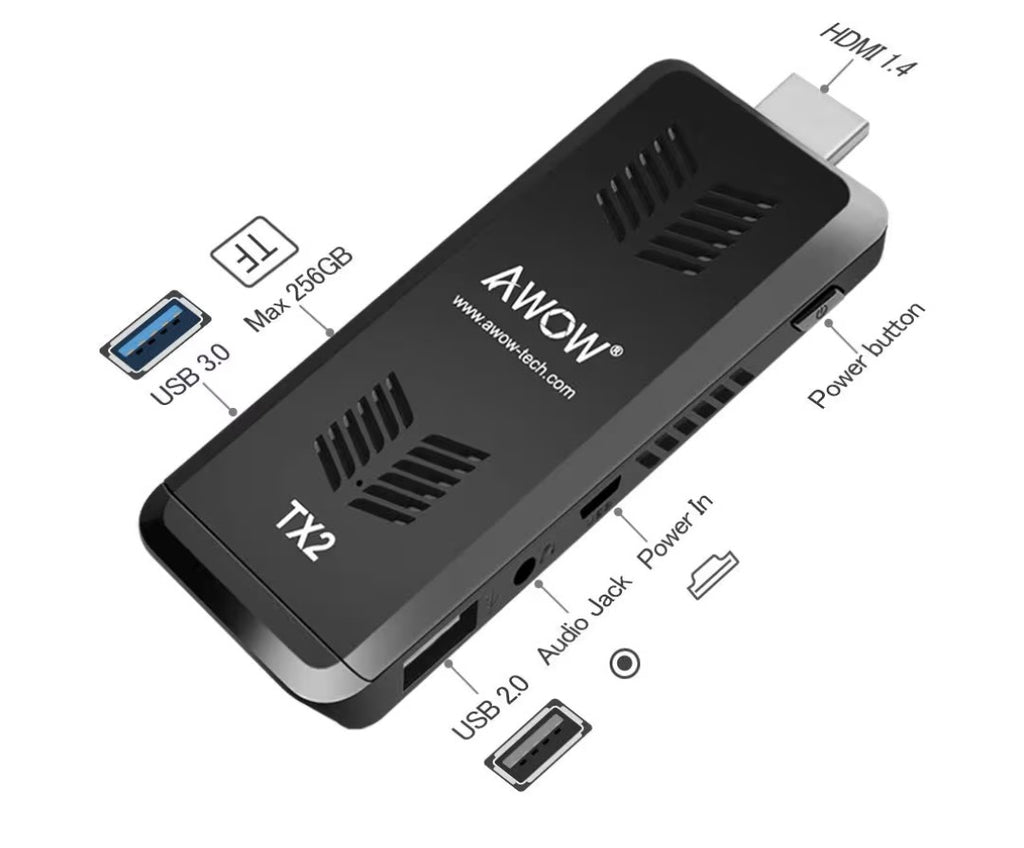 AWOW Mini PC Stick TX2