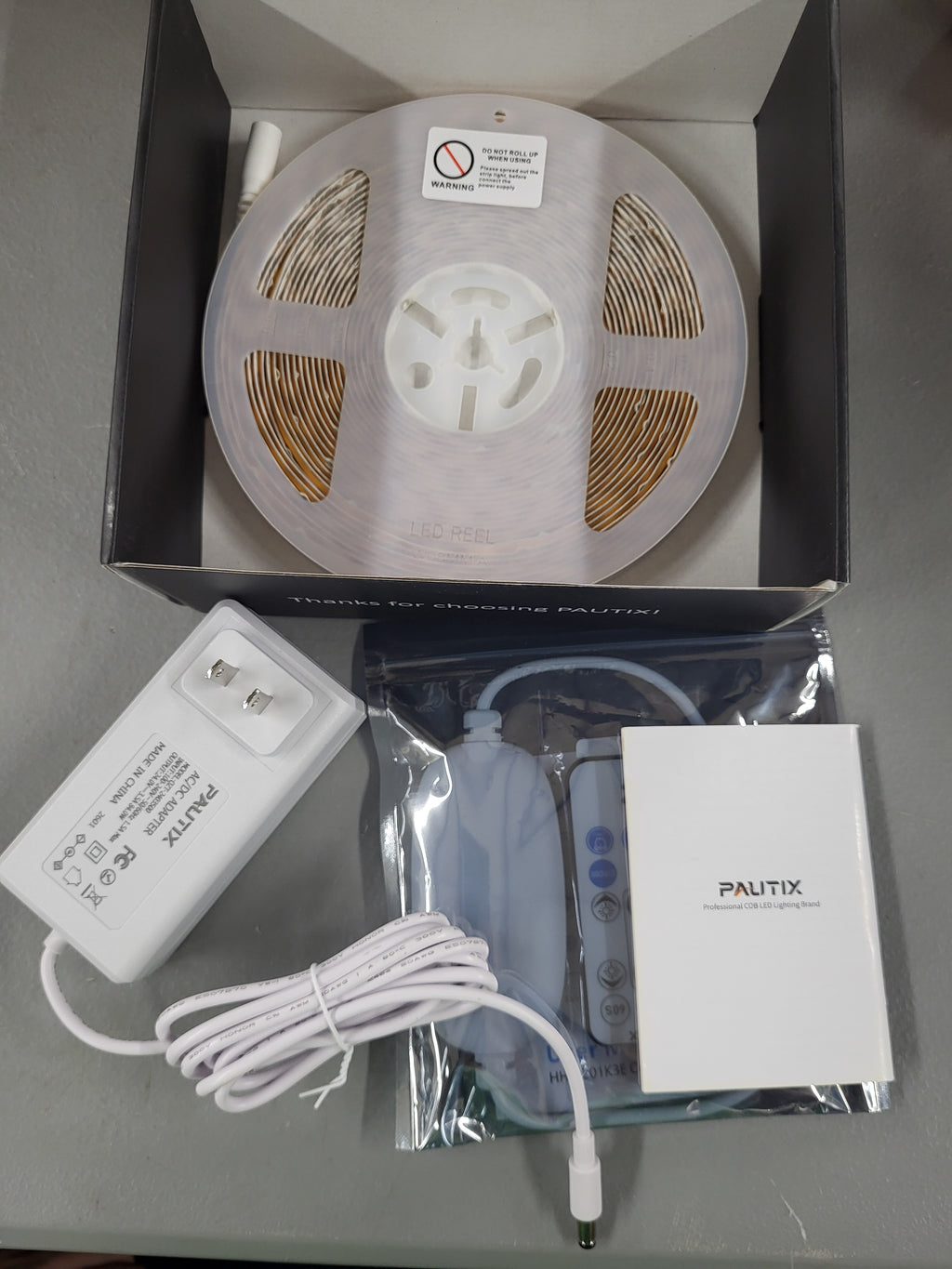 PAUTIX White LED Strip Lights 3000K,Dimmable cob led 32.8ft/10m DC24V Warm White LED Strip Lights,High Lumen Tape Lights Kit,Work with Alexa/Google Assistant for Home, Kitchen DIY Lighting
