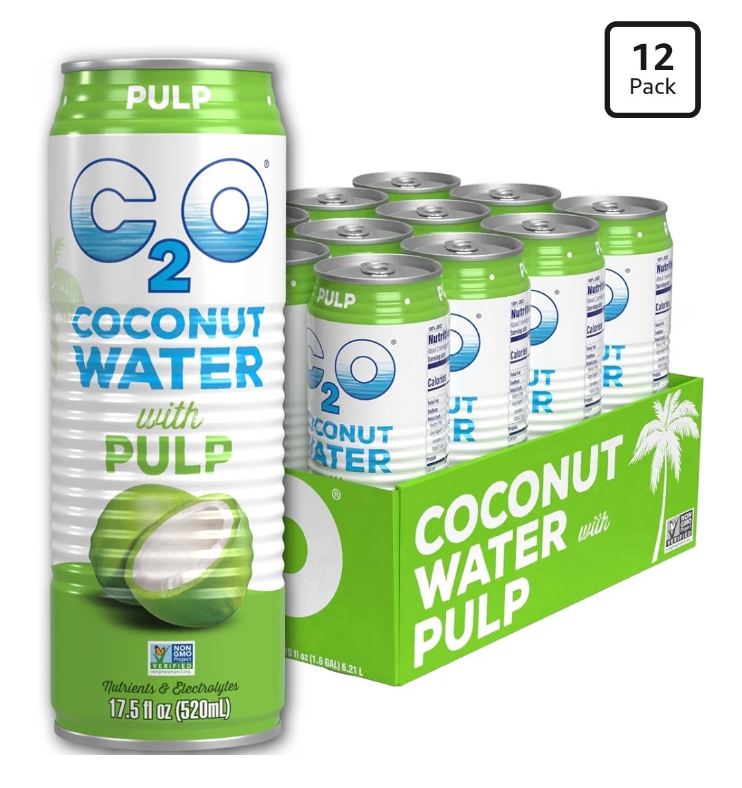 C2O Coconut Water with Pulp (12 pack)