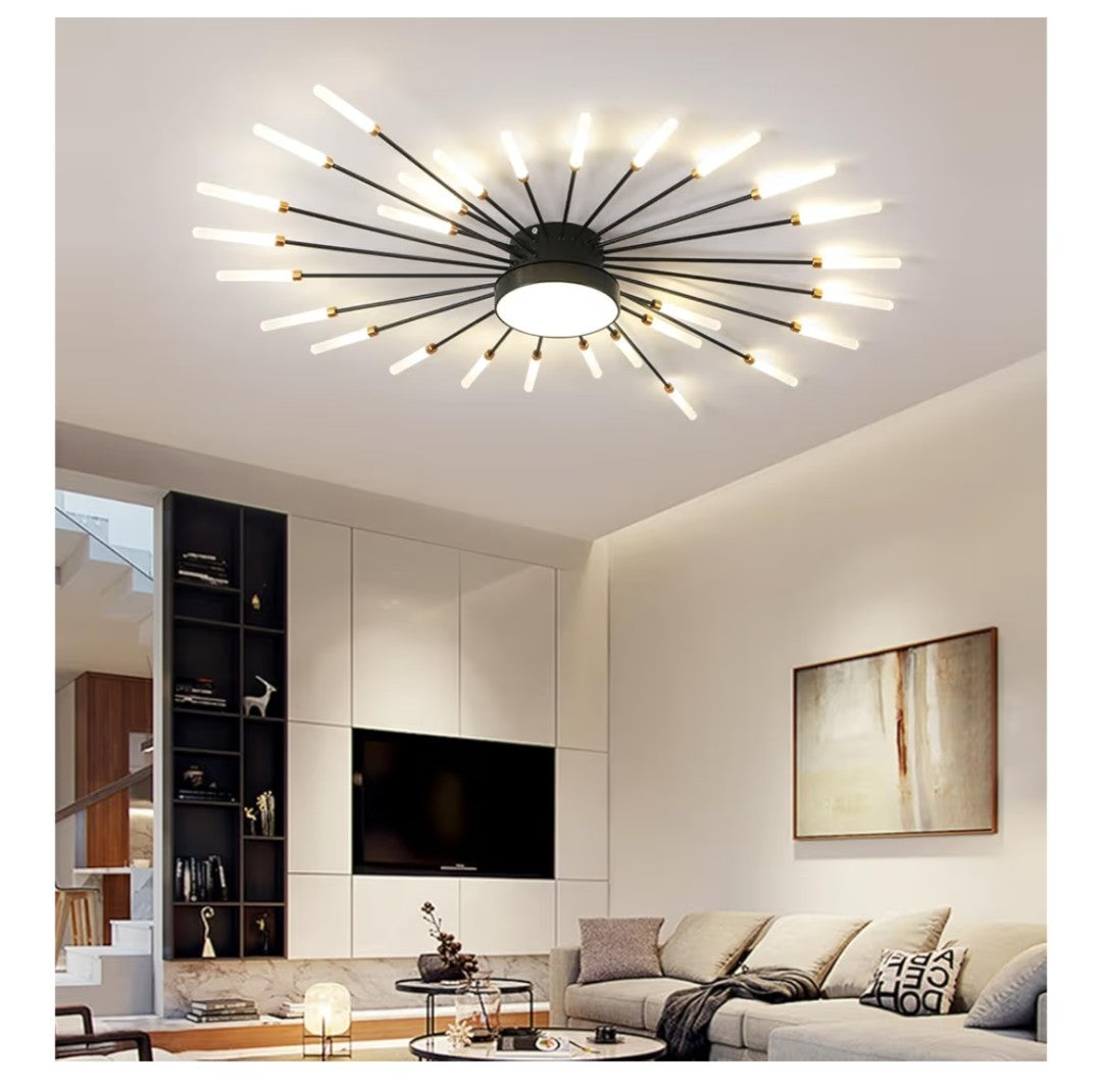JAYMP Lighting Modern Ceiling Light Flower Shape (28 + 1 Lights)
