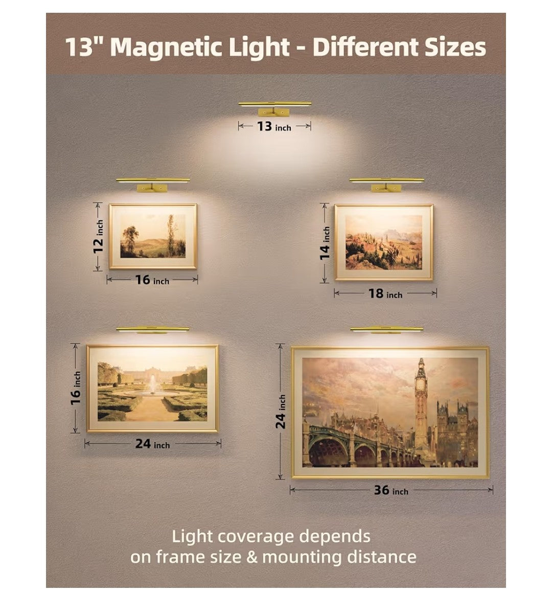 Picture Light for Wall (Gold)