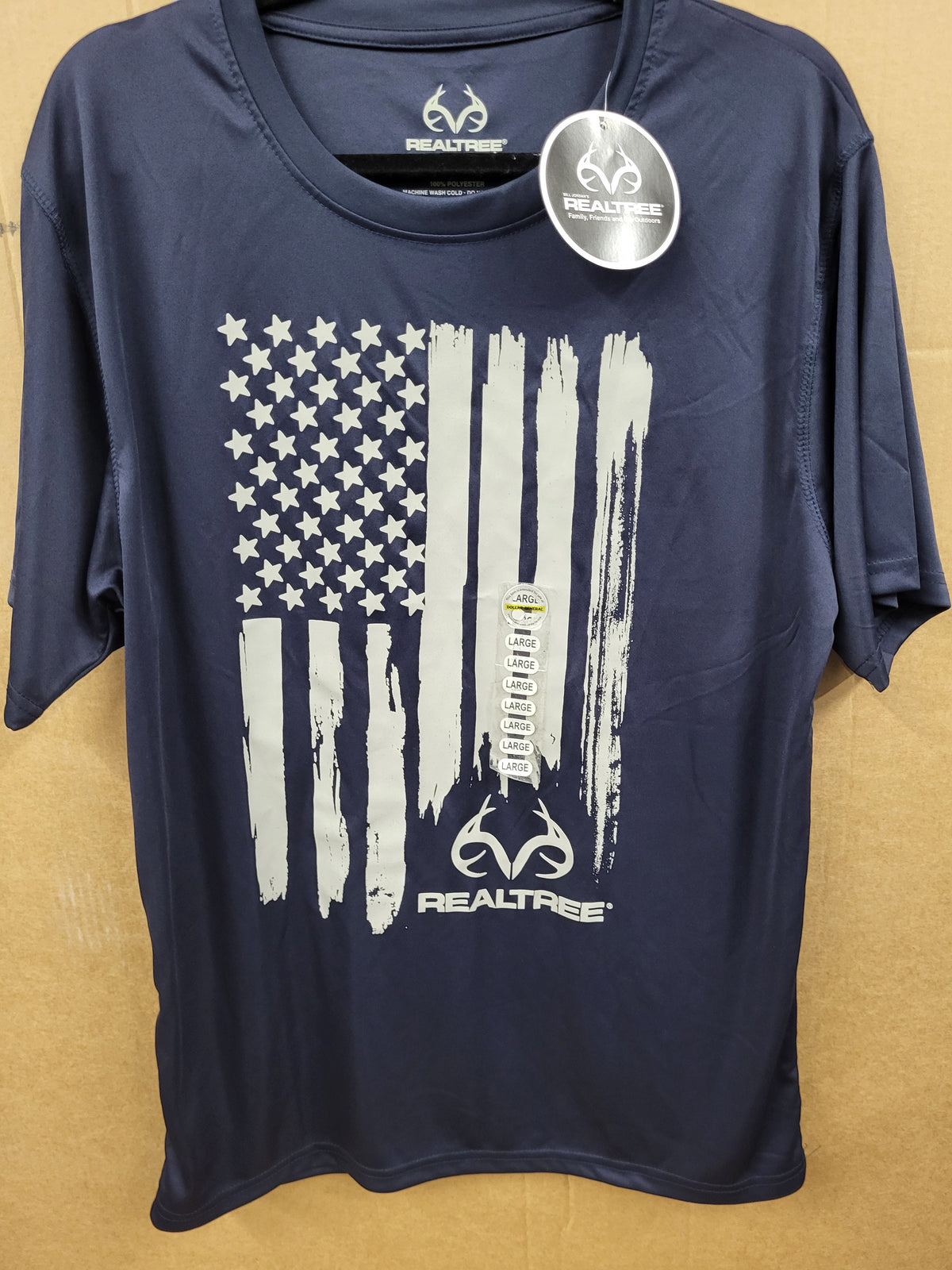 Realtree American Flag T-Shirt (Large)