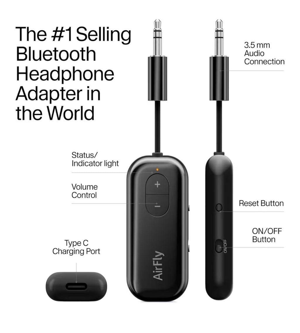 Twelve Sputh AirFly SE Bluetooth Wireless Audio Transmitter