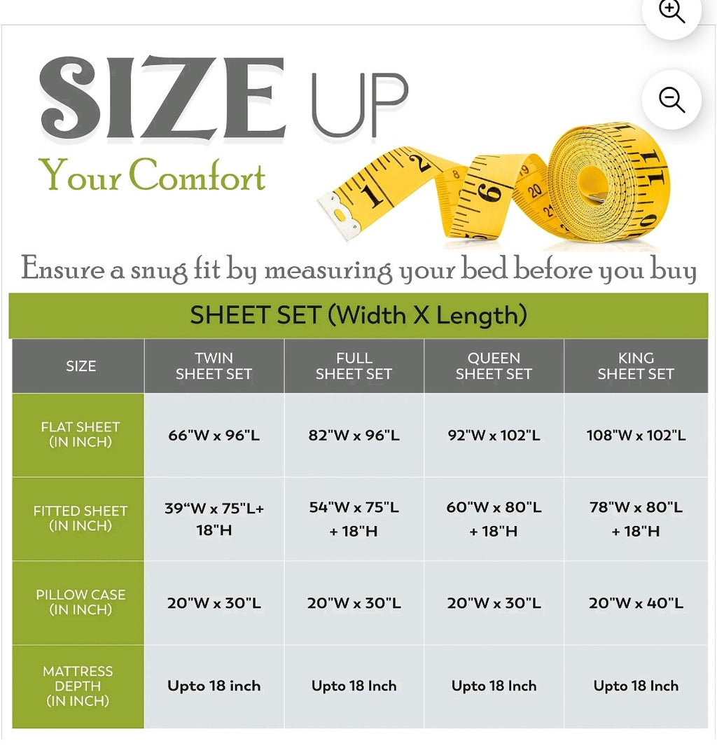 Purity Home 4 Piece Sheet Set (Full)
