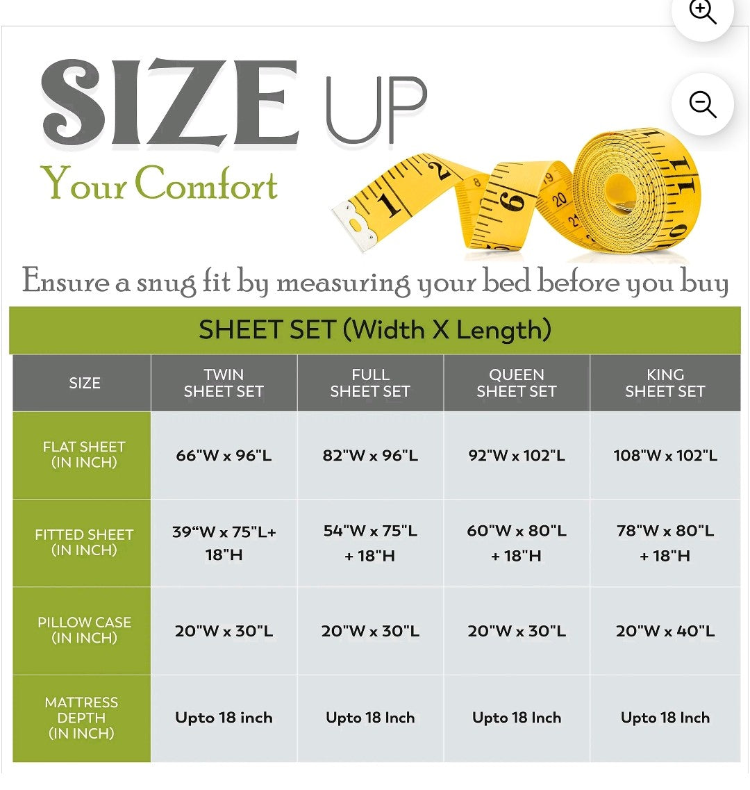 Purity Home 4 Piece Sheet Set (Full)