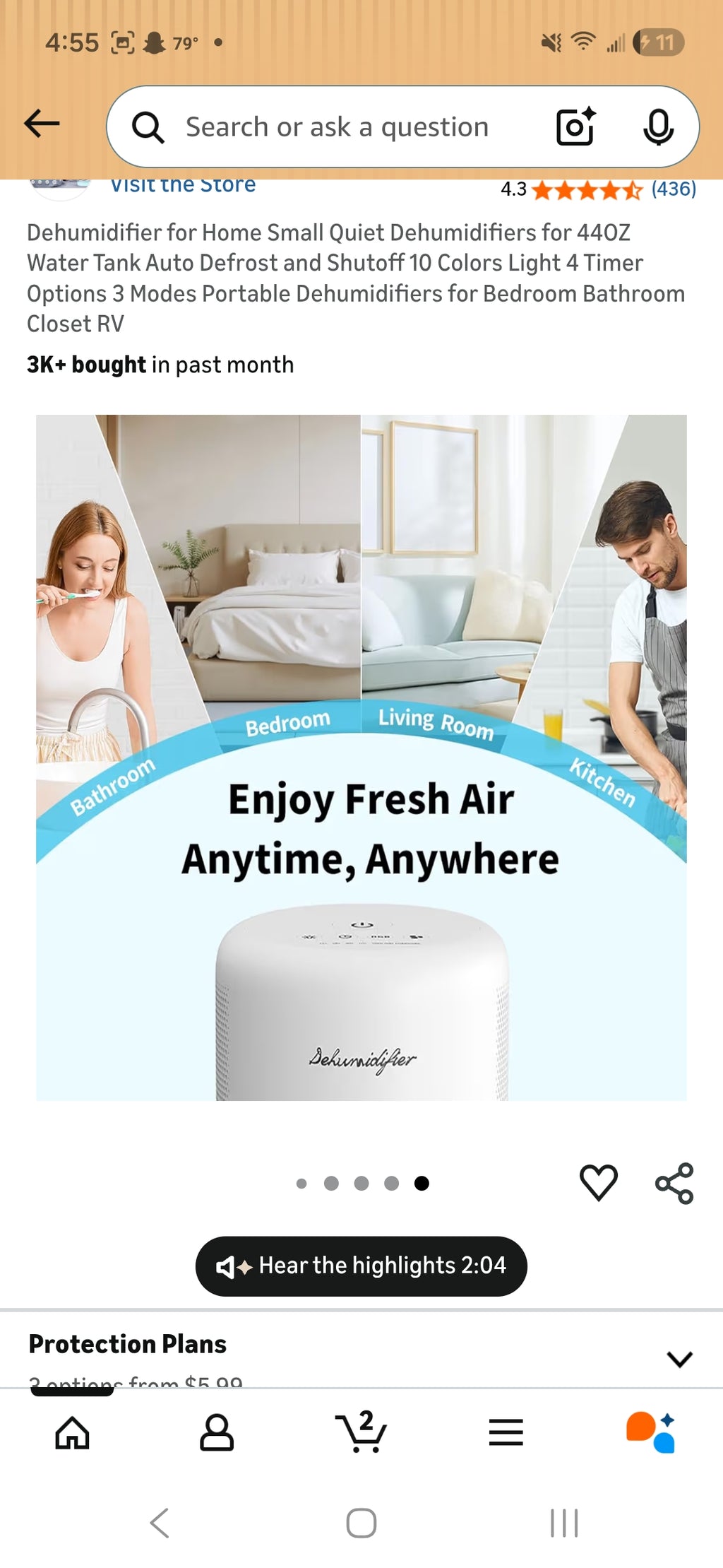 Dehumidifier 44oz