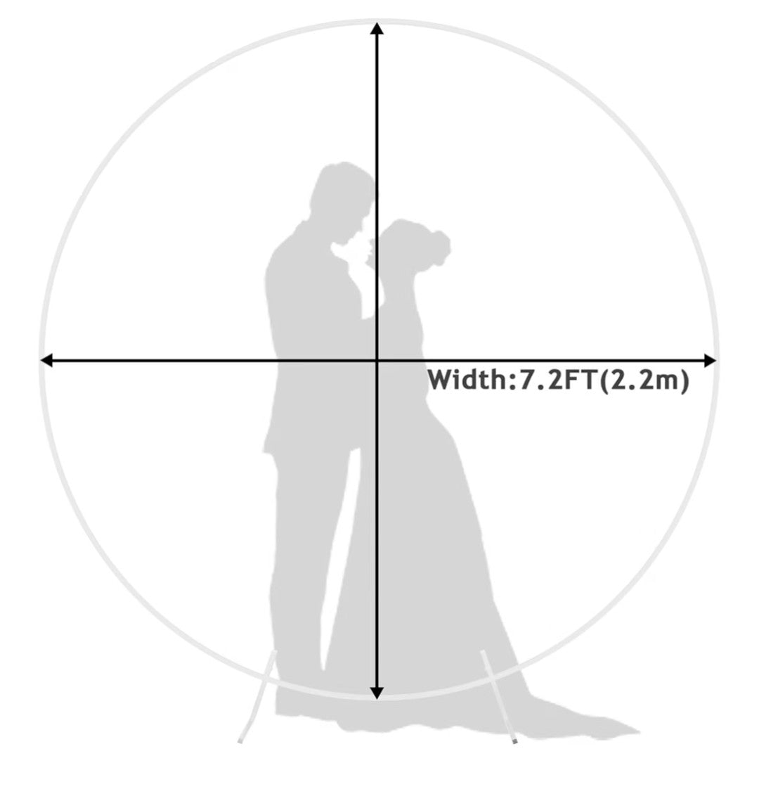 Round Arch Backdrop Stand (7.2ft)