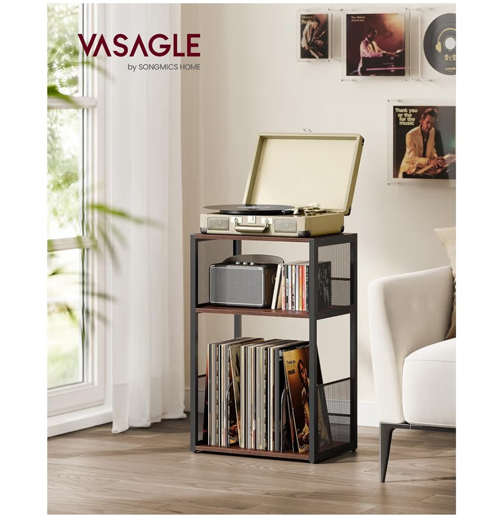 VASAGLE 3-Tier Record Player Stand