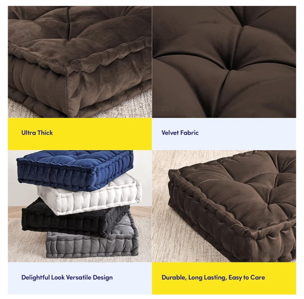 Sweet Home Collection Large Floor Pillow 20in x 20in