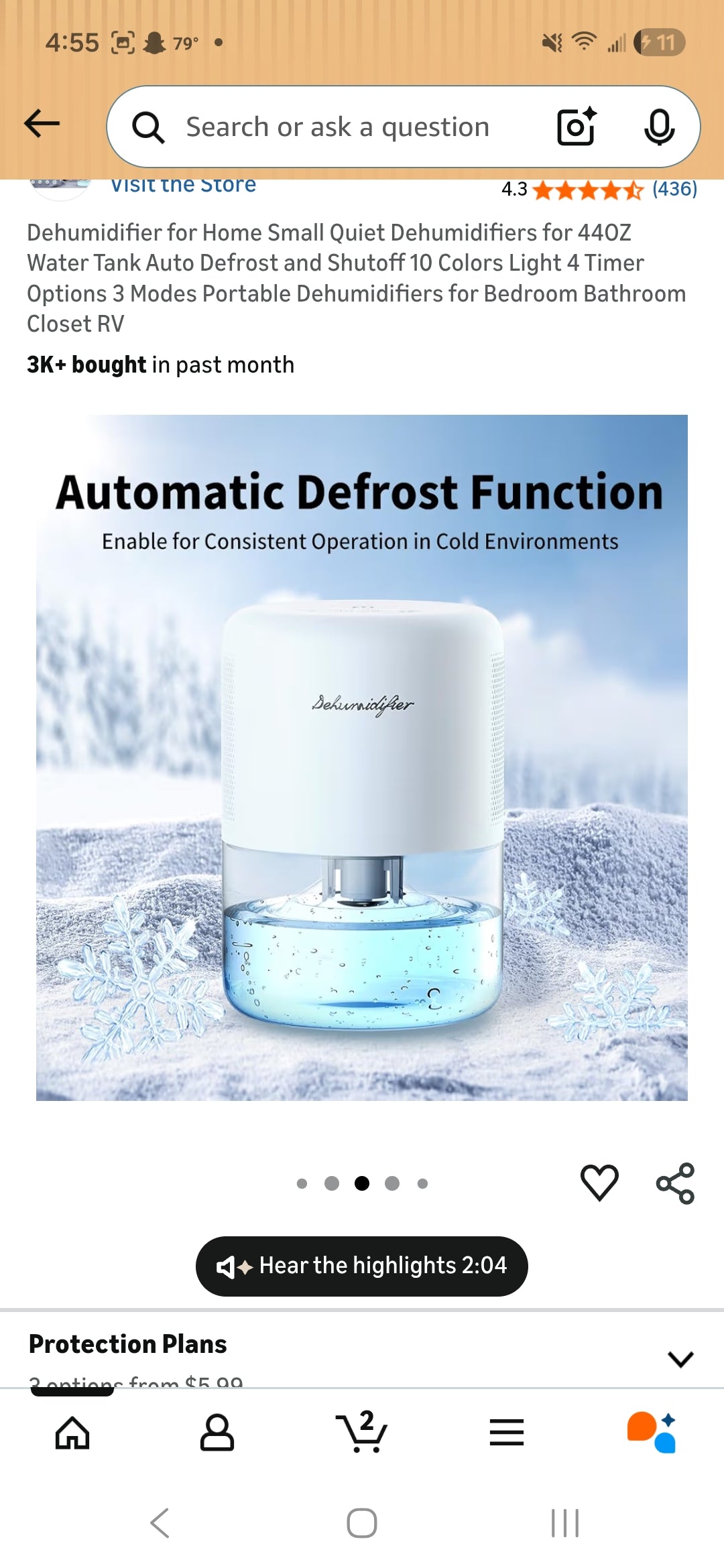 Dehumidifier 44oz