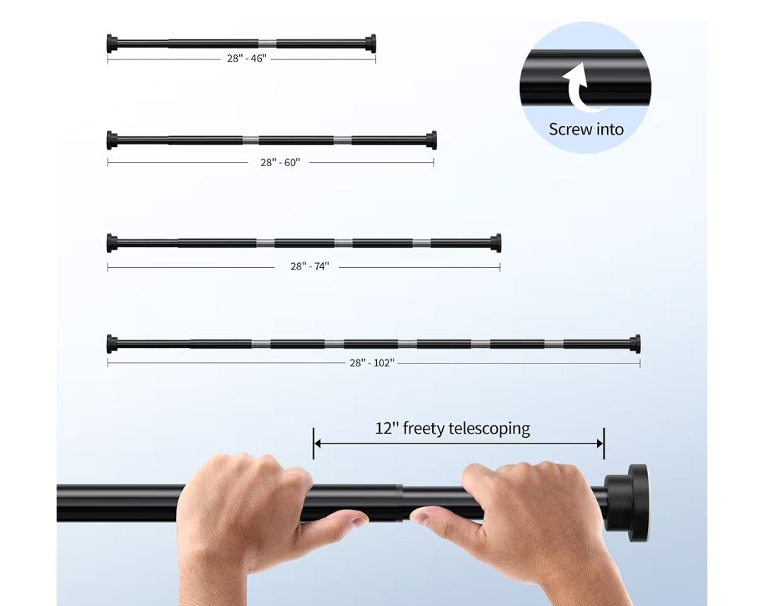 Mcrbeay Shower Curtain Rod 19-73in