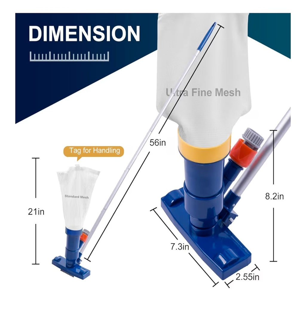 POOLAZA Manual Pool Vacuum