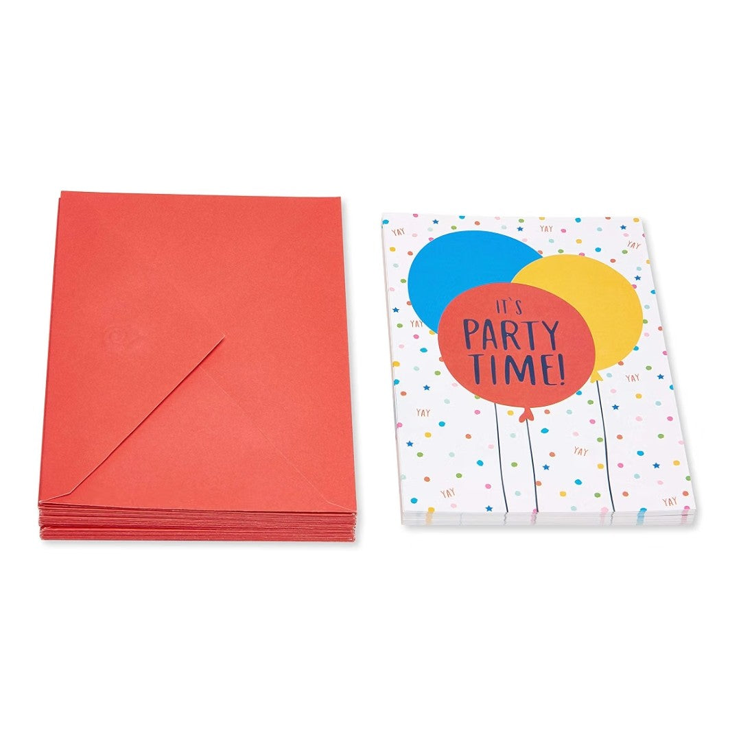 Party Invitations and Envelopes (25 count)