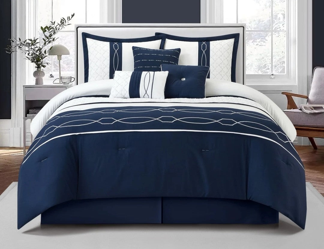 7 Piece Comforter Set (Cal King)