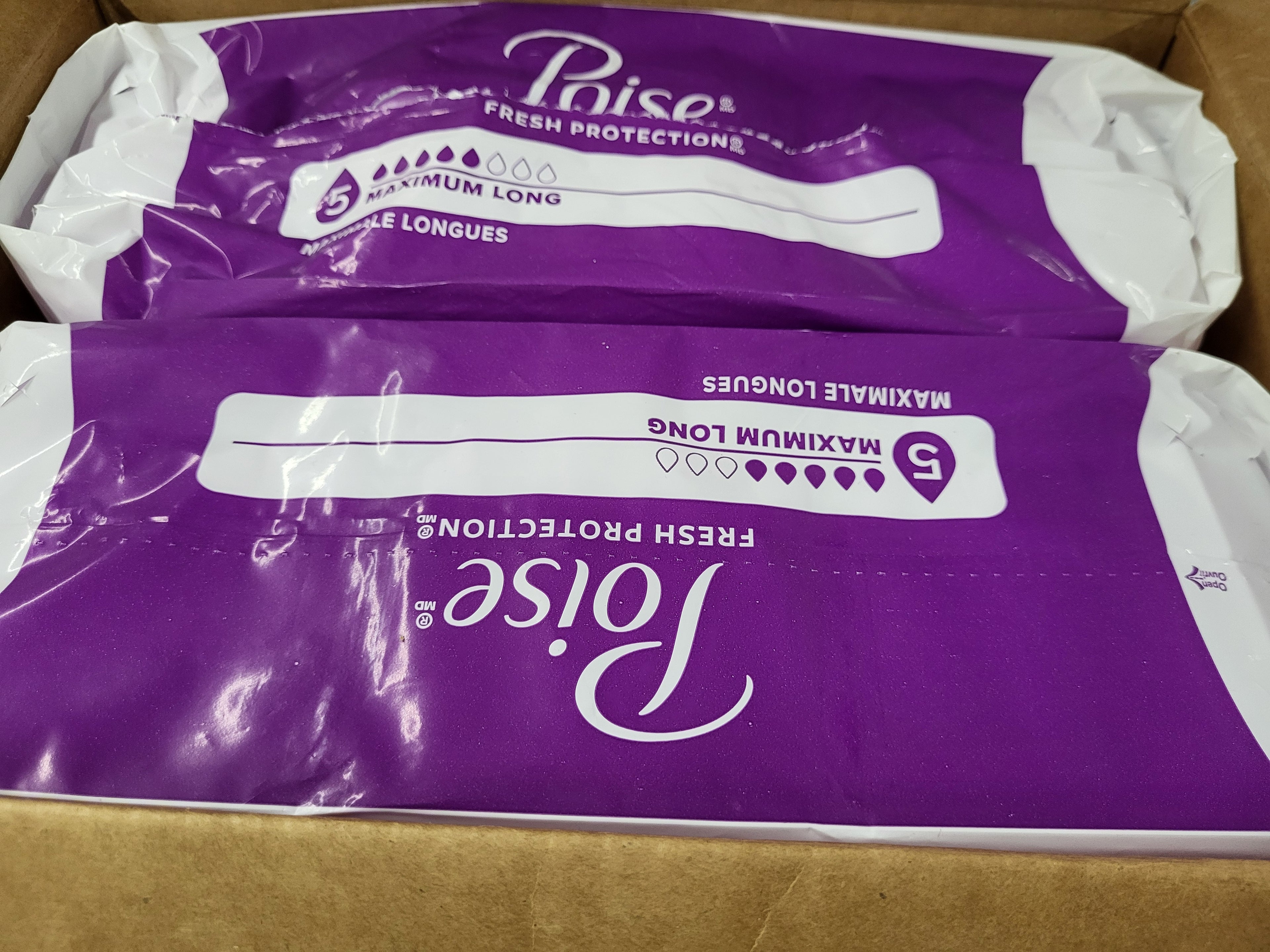 Poise Incontinence & Postpartum Pads, 5 Drop Maximum Absorbency, 84 Count