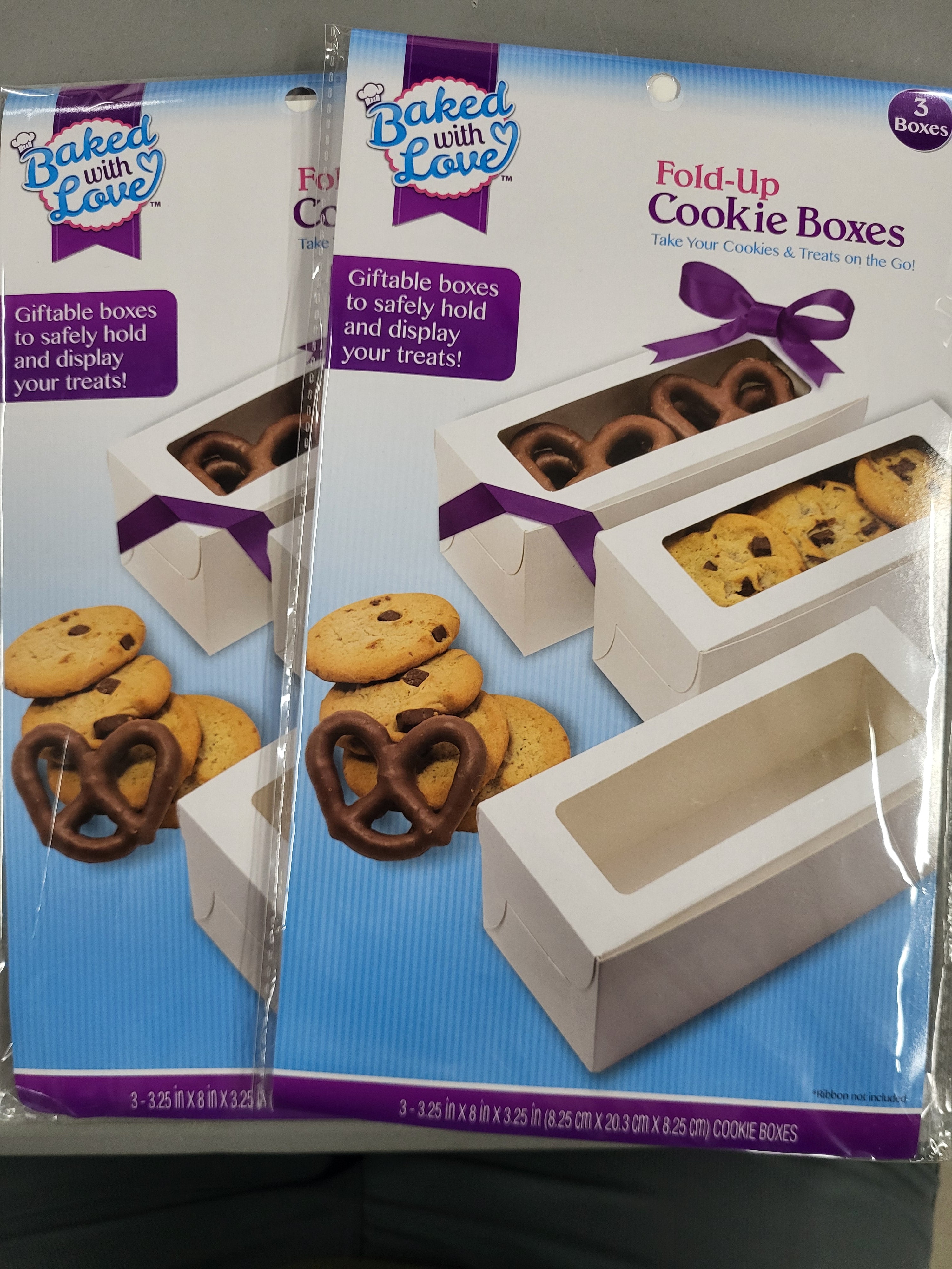 Fold-Up Cookie Boxes (2 pack)
