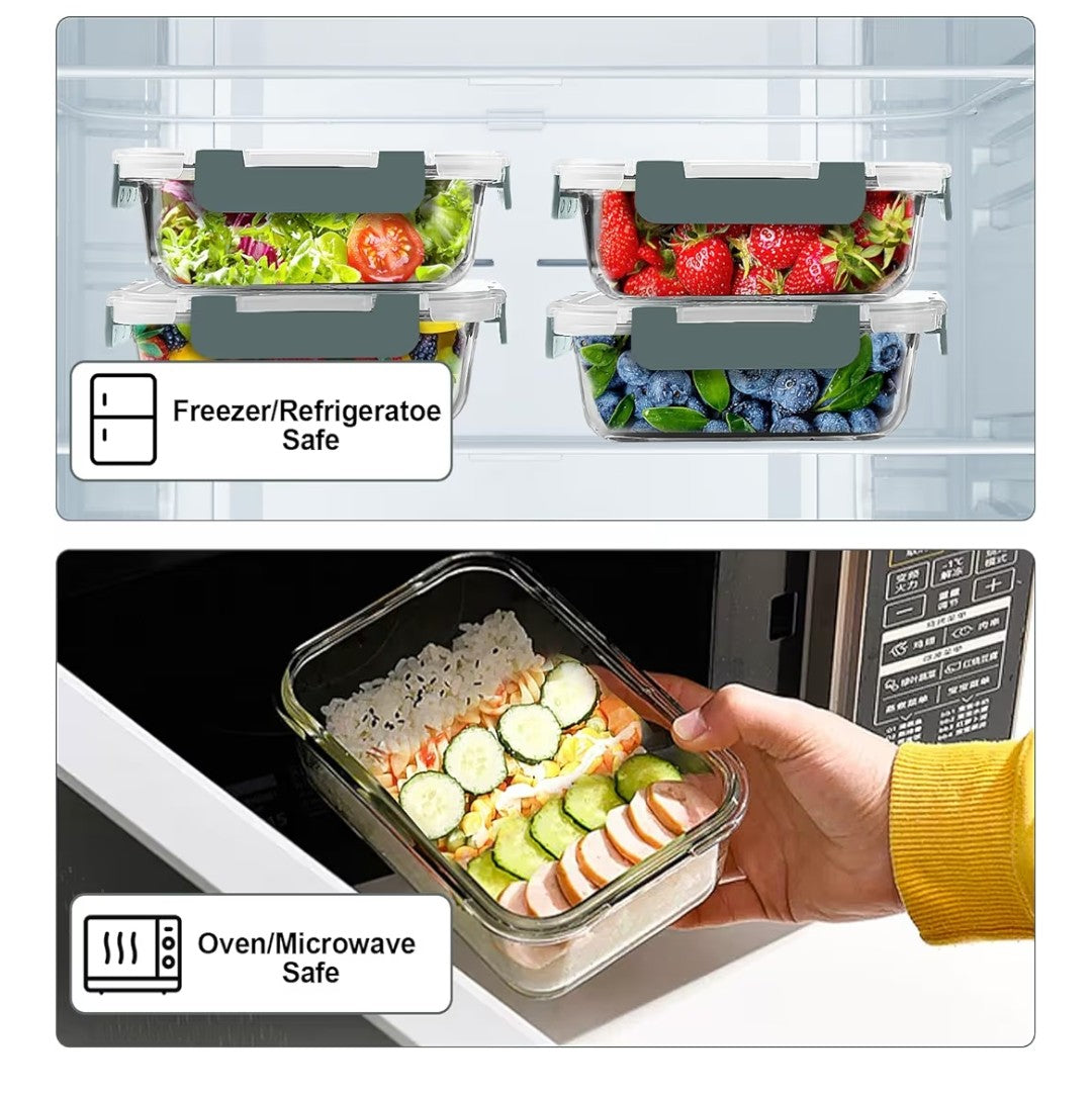 Verones Glass Meal Prep Containers 10 pack