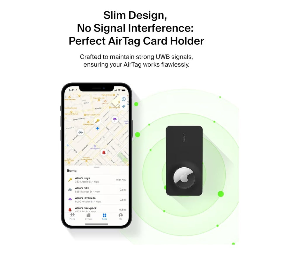Belkin Apple AirTag  Wallet Insert (2 pack)