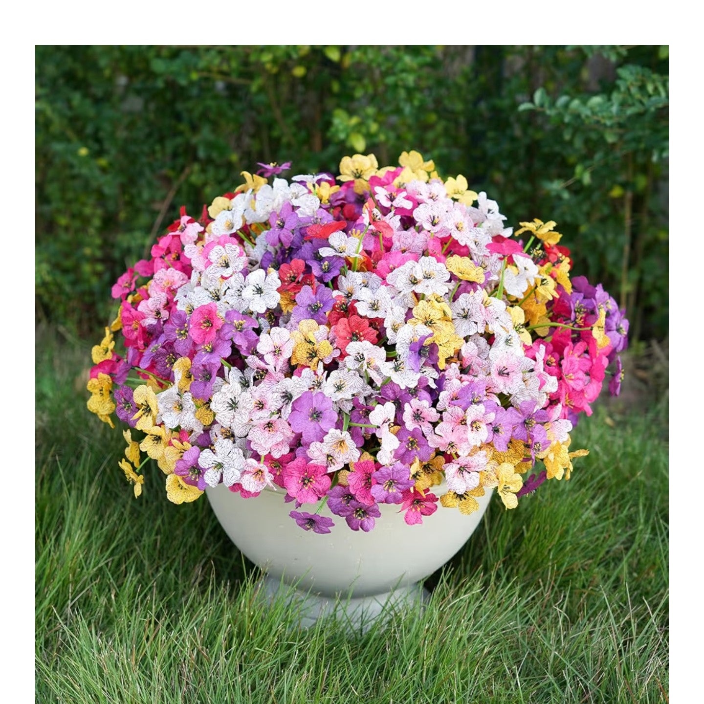 Bundles Artificial Flowers for Outdoor Faux Plants for Spring Summer.