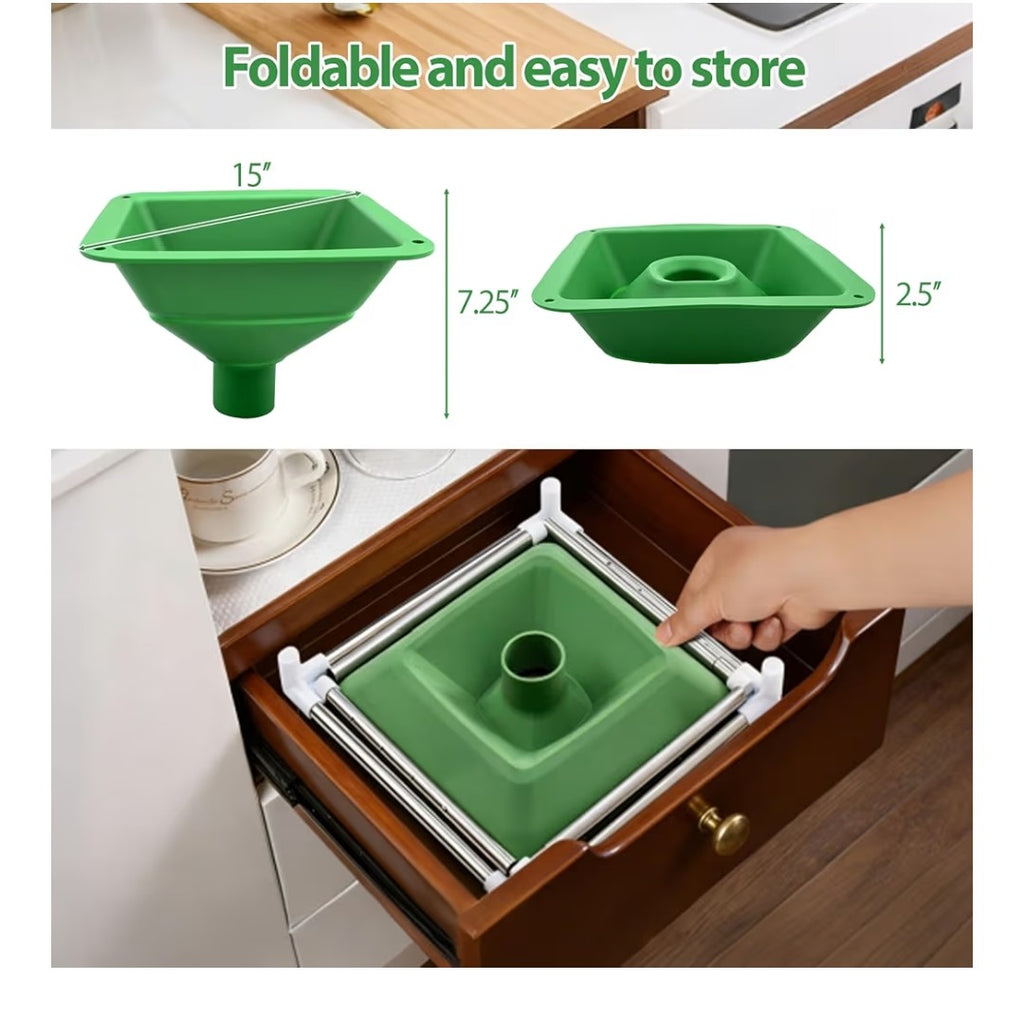 Large Collapsible Silicone Funnel