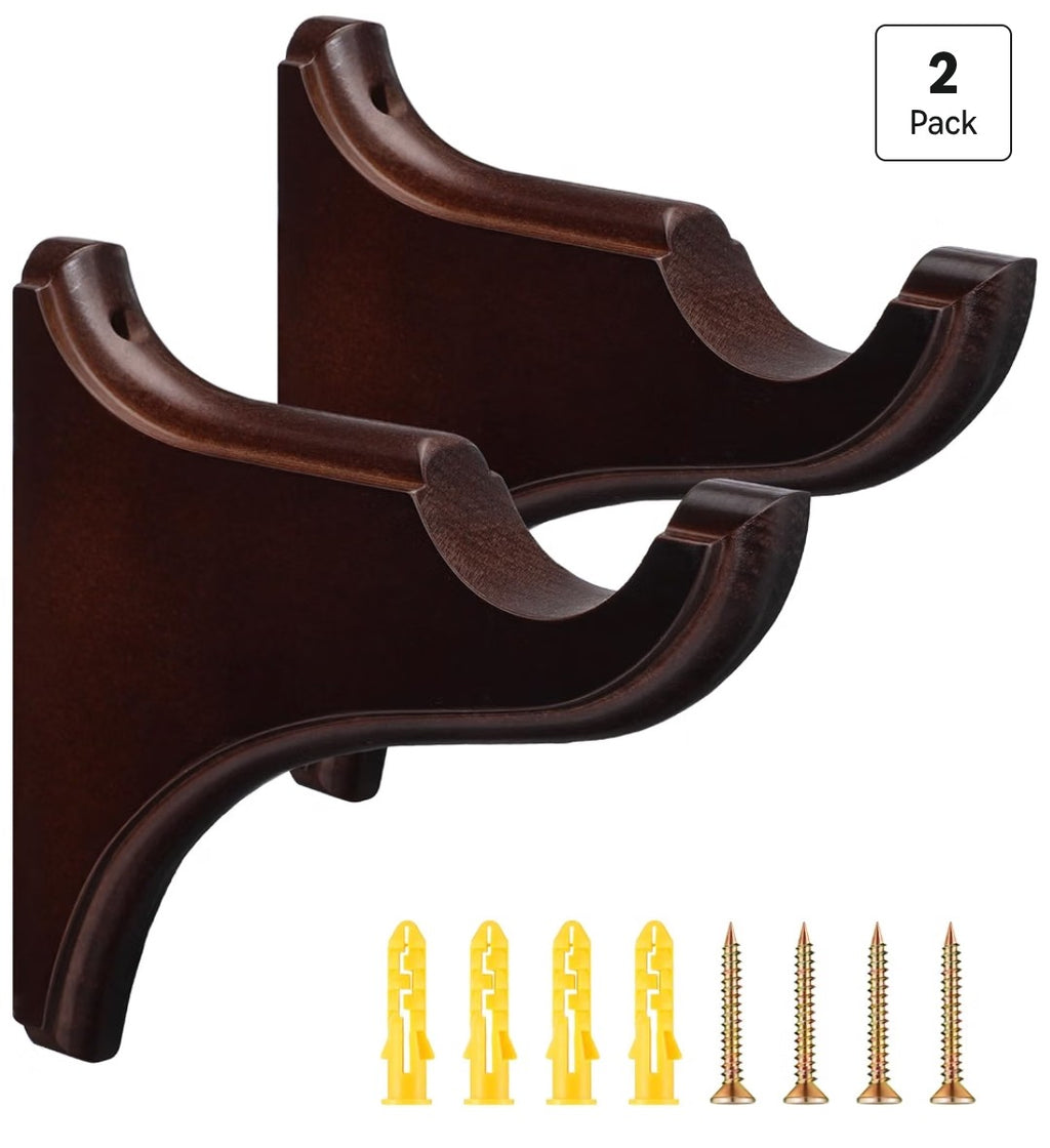 Wooden Curtain Brackets (2 pack)