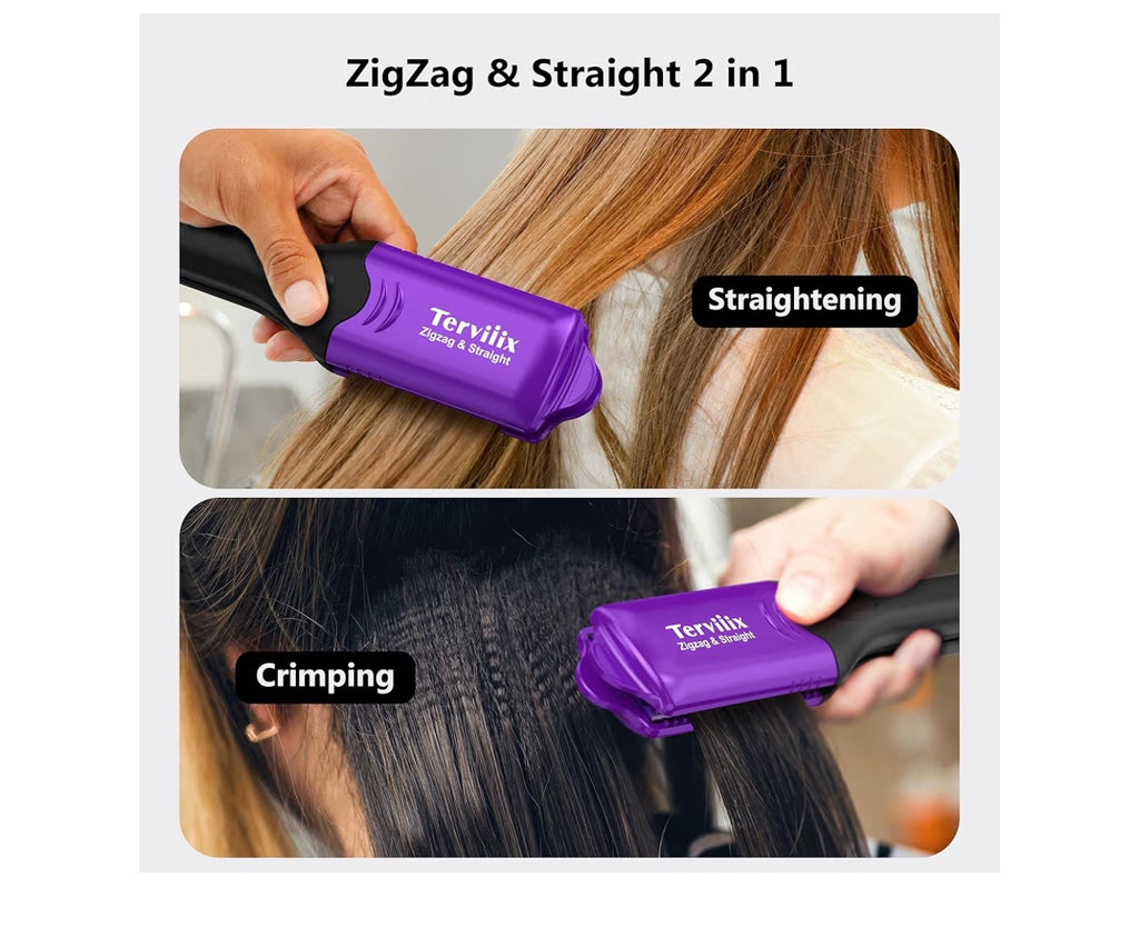 Terviiix Crimper Hair Iron with 4 Interchangeable Plates