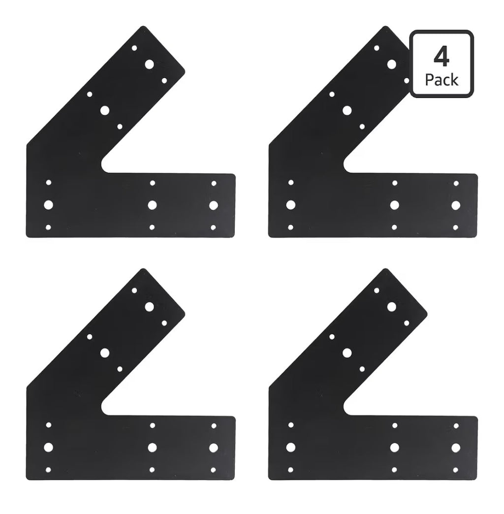 45 Degree Flat Plate Bracket 4 pack