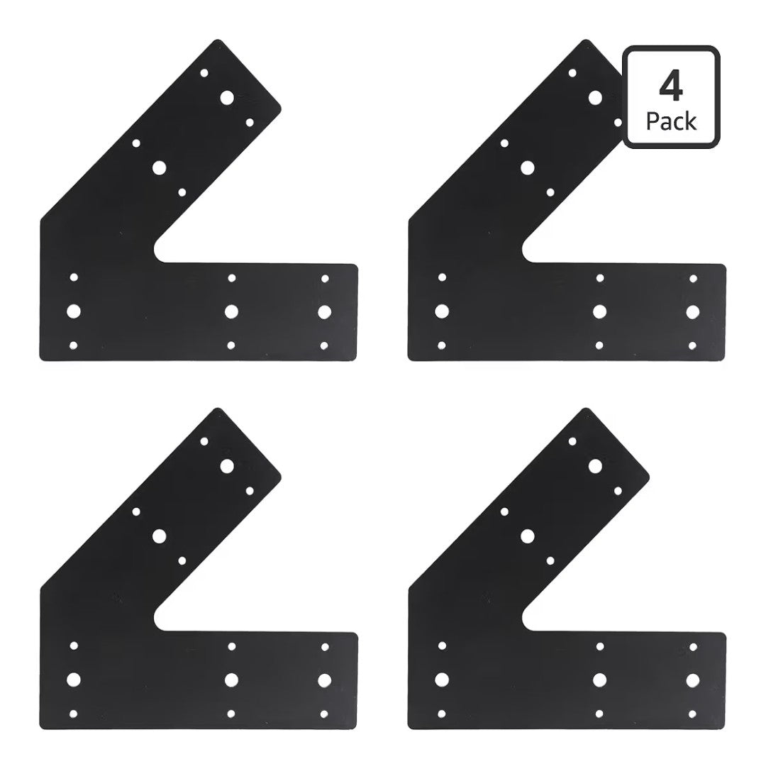 45 Degree Flat Plate Bracket 4 pack