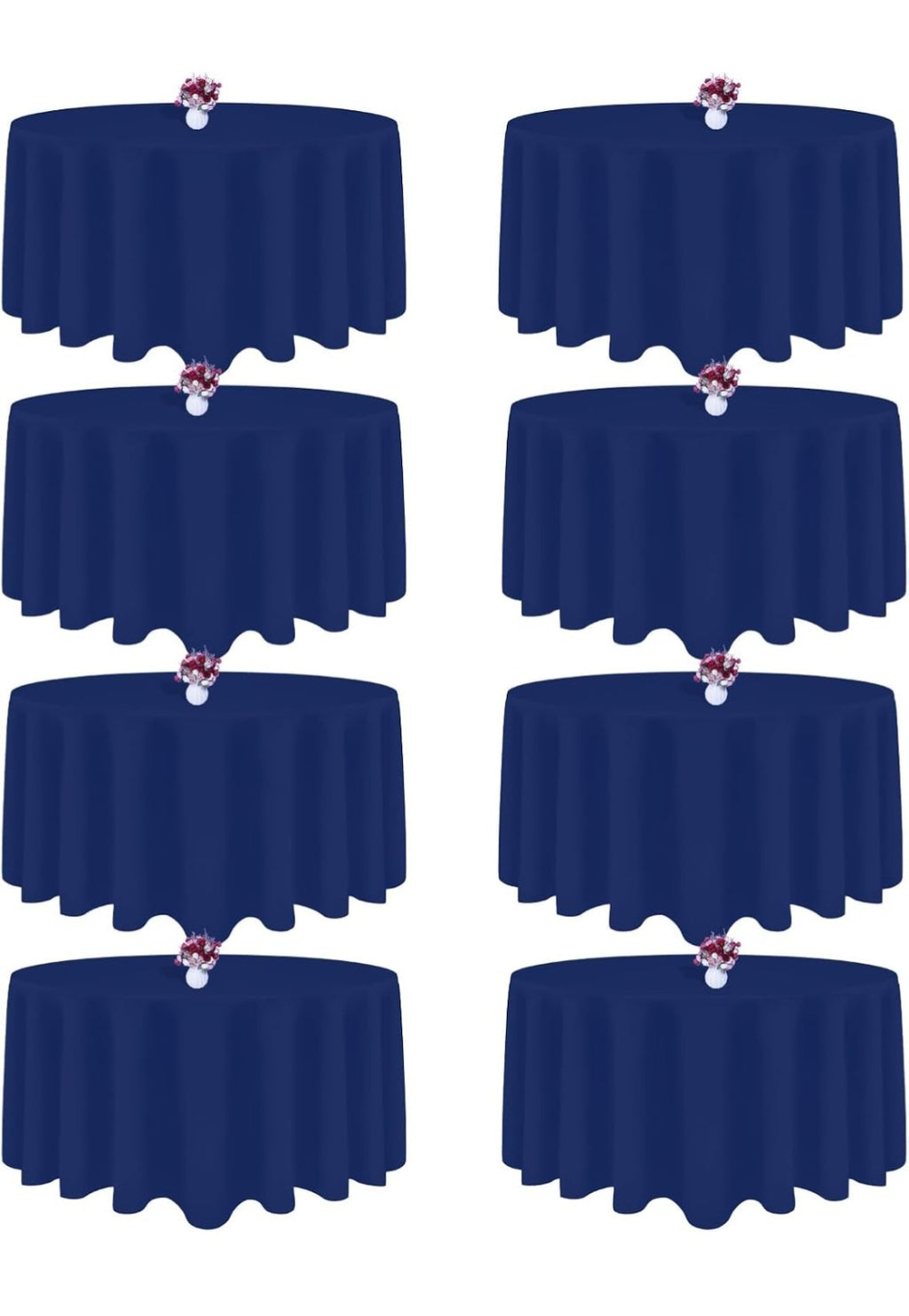 Round Tablecloth 90 inch (8 pack)