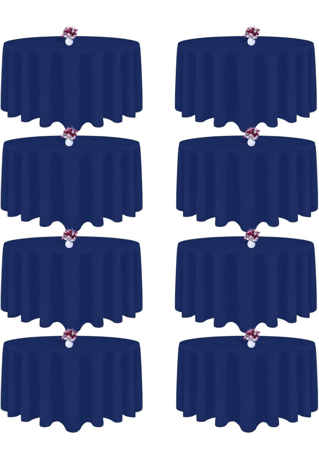 Round Tablecloth 90 inch (8 pack)