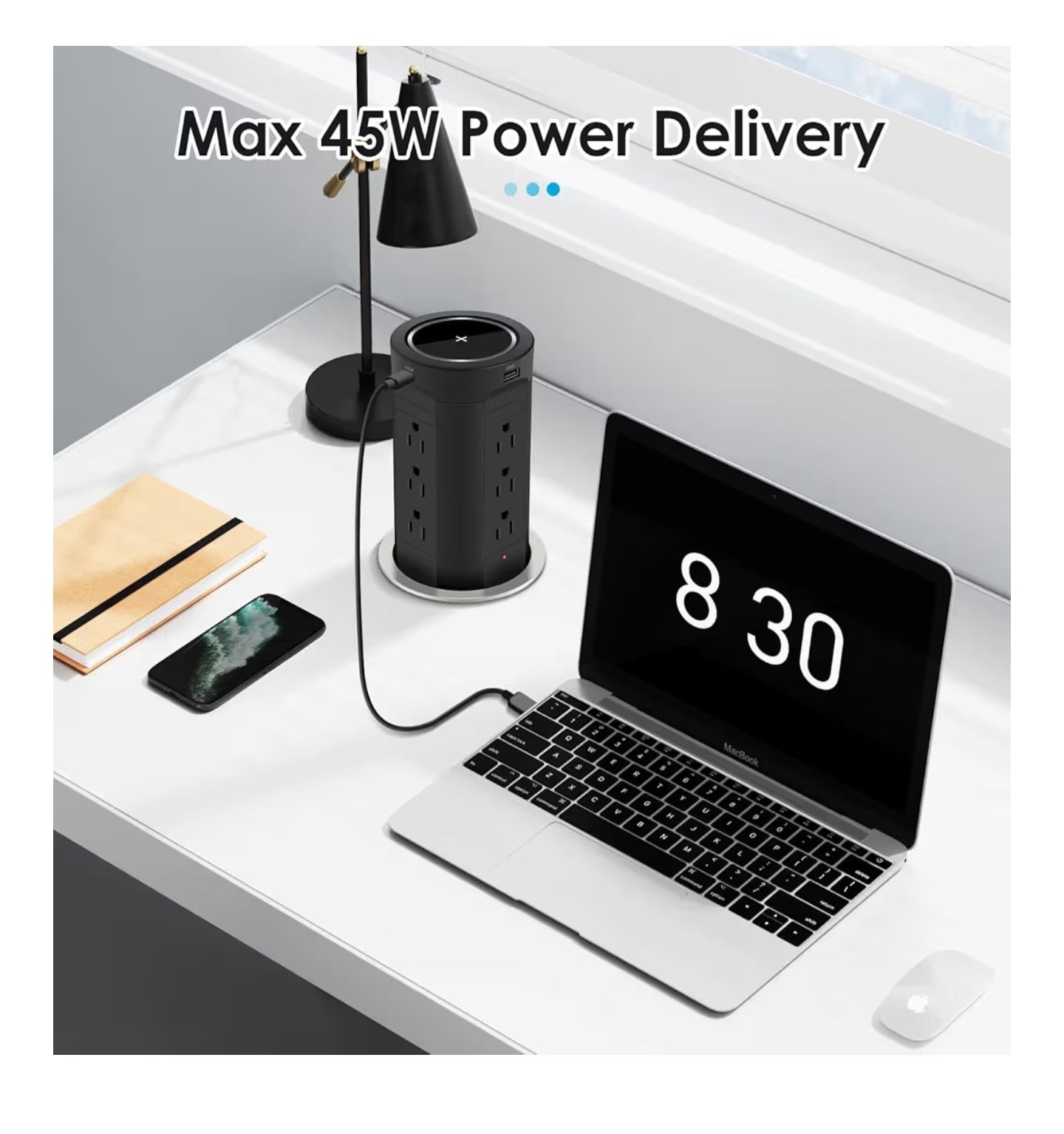 4-inch Pop Up Outlet for Countertop