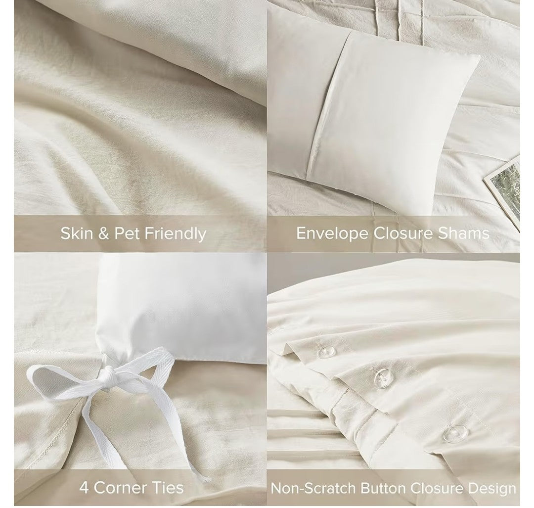 Comfort Spaces 3 Piece Duvet Cover Set (King)