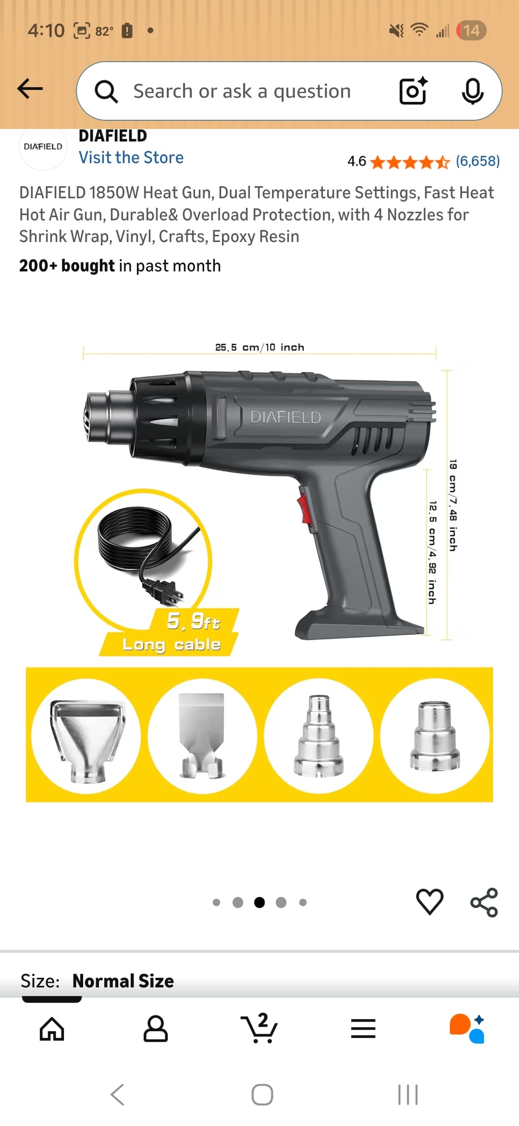 Diafield Heat Gun