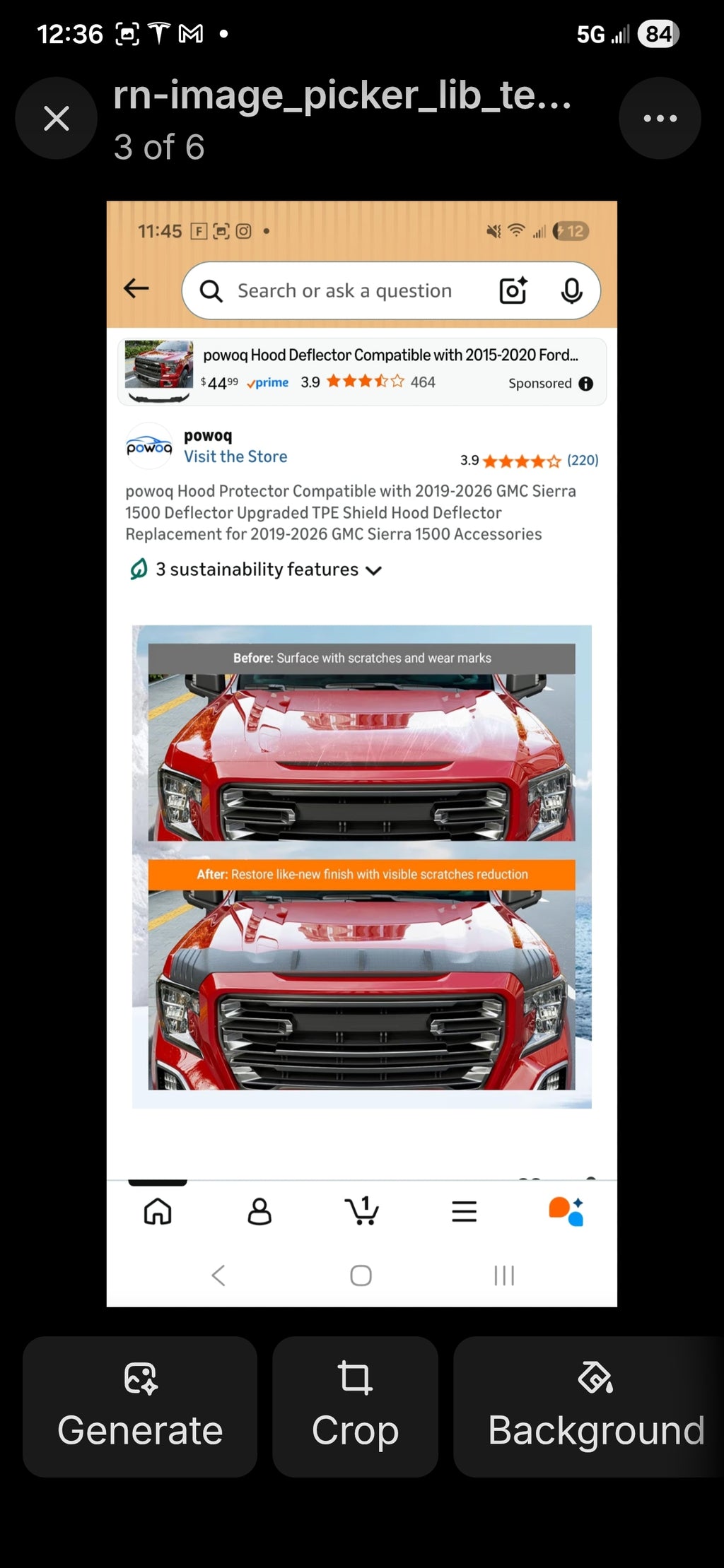 Powoq Hood Protector (2019-2026 GMC Sierra 1500)