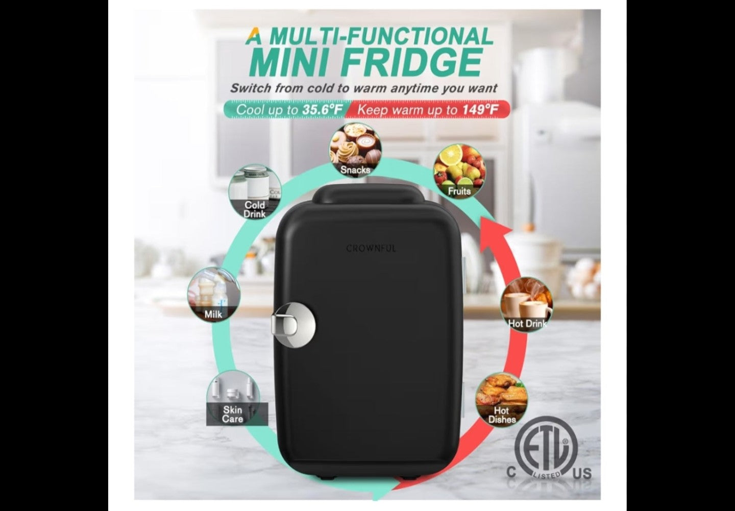 Crownful Mini Fridge