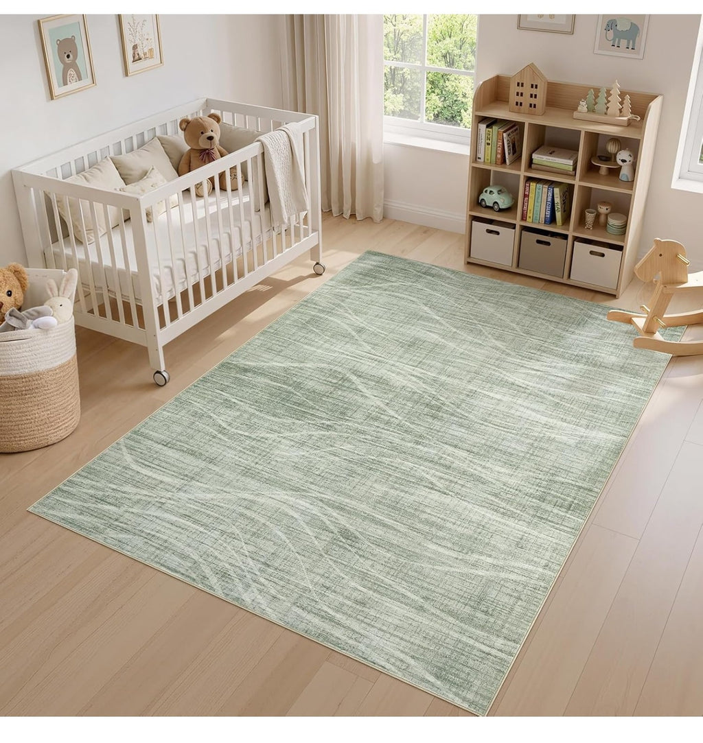 WITSHOCK 5x7 Area Rug for Living Room, Washable Rug